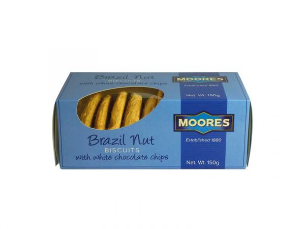 Moores Brazil Nut Biscuits with White Chocolate Chips