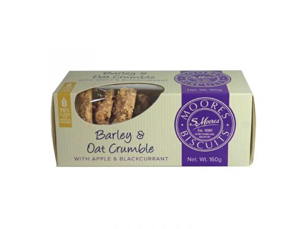 Moores Barley & Oat Crumble Biscuits with Apple & Blackcurrant