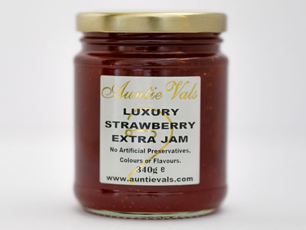 Auntie Vals Luxury Strawberry Jam 340g